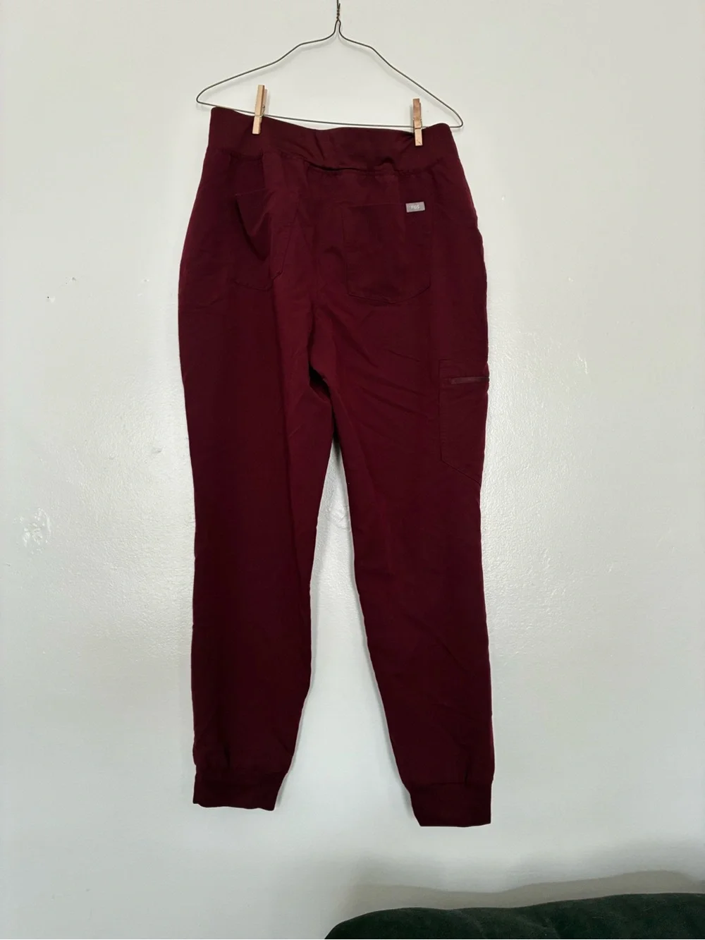 FIGS burgundy scrub pants